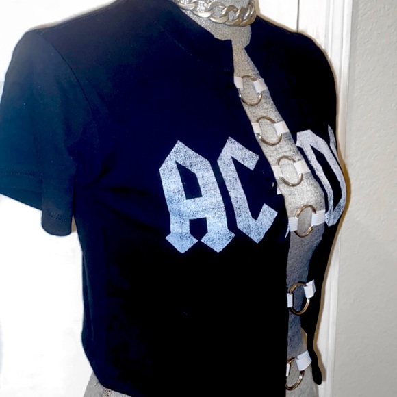 ACDC Cropped Tee - Picture 2 of 4